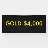 Gold 4.000 Dollar Marktfest Banner (Horizontal)