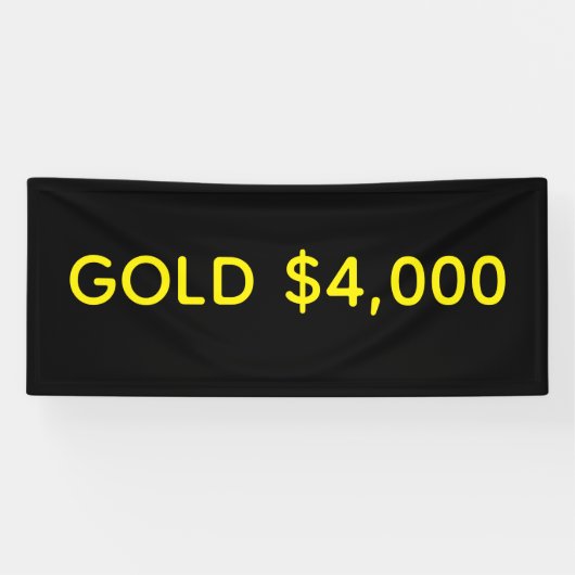Gold 4.000 Dollar Marktfest Banner (Horizontal)