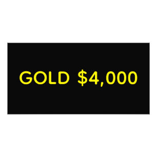 Gold 4.000 Dollar Marktfest Fotodruck