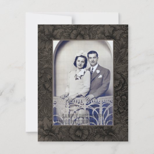 Gold 50. Golden Anniversary Party Foto Einladung (Vorderseite)