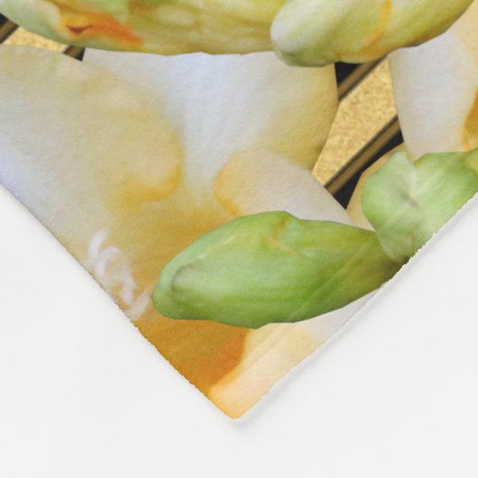 Gold 50. Hochzeitstag Fleecedecke (Ecke)