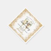 Gold 50. Hochzeitstag Serviette (Ecke)