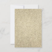 Gold 50 Jahre Party Disco Ball Einladung (Rückseite)