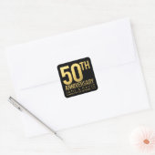 Gold 50 Jahre Personalisierte Stickers (Umschlag)