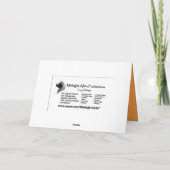 Gold 50-Jubiläumskarte Karte (Rückseite)