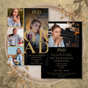 Gold 5 Foto PhD Abschluss Ankündigung