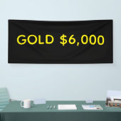 Gold $6,000 Marktfeier Banner (Messe)