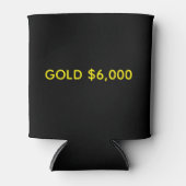 Gold $6,000 Marktfeier Dosenkühler (Vorderseite)
