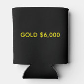 Gold $6,000 Marktfeier Dosenkühler (Rückseite)