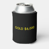 Gold $6,000 Marktfeier Dosenkühler (Kanne Rückseite)