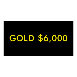Gold $6.000 Marktzuwachsfeier Poster