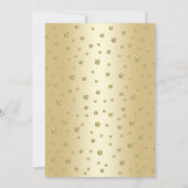 Gold 80. Geburtstagsparty Einladung (Rückseite)