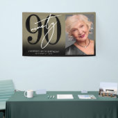 Gold 80th Birthday Party Banner (Messeveranstaltung)