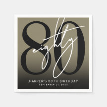 Gold 80th Birthday Party