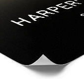 Gold 80th Birthday Party Welcome Sign Poster (Ecke)