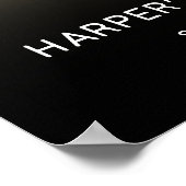 Gold 90th Birthday Party Welcome Sign Poster (Ecke)