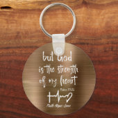 Gold, aber Gott Psalms Bible Verse Schlüsselanhänger (Vorderseite)