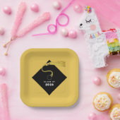 Gold Abschluss 2025 Party Pappteller (Party)