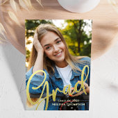 Gold Abschluss Foto Elegante Custom Ankündigung