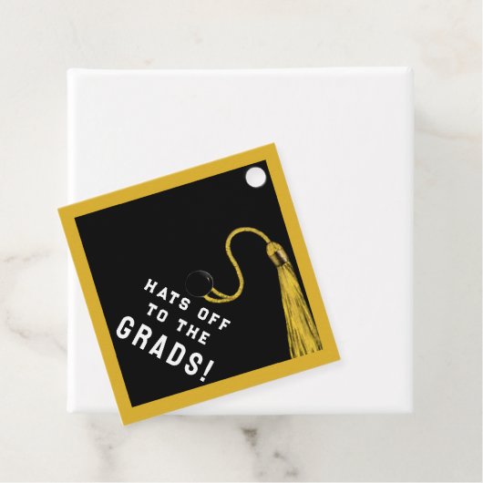 Gold Abschluss Glückwunschs Geschenkanhänger (Beispiel)