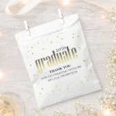 Gold Abschluss Modernes Party Geschenktütchen (Ausgeschnitten)