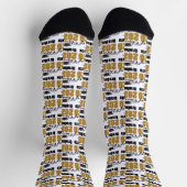 Gold Absolventenklasse 2026 Abschlussfeier Socken (Oben)