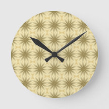 Gold Abstract Christmas Flowers