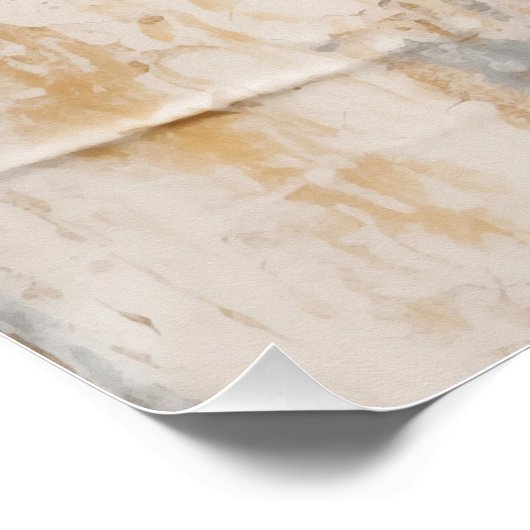 Gold Abstract Poster (Ecke)