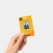 Gold Abstrakt Foto Identification ID Ausweis (Handheld)