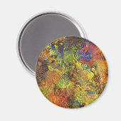 Gold Abstrakt Magnet (Vorderseite/Rückseite)