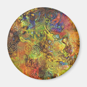 Gold Abstrakt Magnet