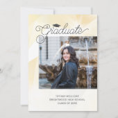 Gold Abstrakte Abschluss Bibel Verse Foto Ankündigung (Vorderseite)