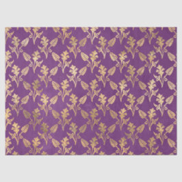 Gold Abstrakte Blume für Lila Dekoupage Seidenpapier