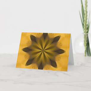 Gold Abstrakte Blume für Weihnachten
