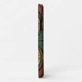 Gold Abstrakte Butterfly gestanztes Glasmuster Case-Mate iPhone Hülle (Hinten/Links)