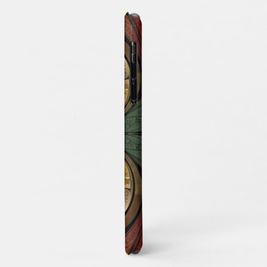 Gold Abstrakte Butterfly gestanztes Glasmuster Case-Mate iPhone Hülle (Hinten/Links)