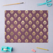 Gold Abstrakte Droplets für Lila Decoupage Seidenpapier (Basteln)