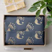 Gold Abstrakte Friedenstruppen der Marine Seidenpapier (Geschenk)