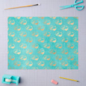 Gold Abstrakte Friedenstruppen im Wasserfall Seidenpapier (Basteln)