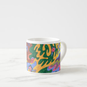 "Gold" Abstrakte Kunst Espressotasse