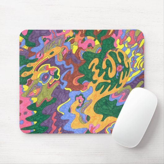 "Gold" Abstrakte Kunst Mousepad (Mit Mouse)