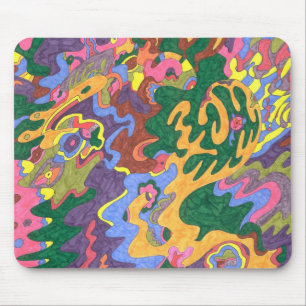 "Gold" Abstrakte Kunst Mousepad