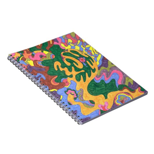 "Gold" Abstrakte Kunst Notizblock (Rechte Seite)