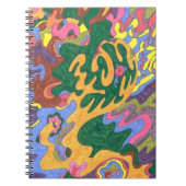 "Gold" Abstrakte Kunst Notizblock (Vorderseite)