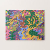 "Gold" Abstrakte Kunst Puzzle (Horizontal)