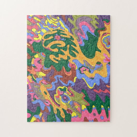 "Gold" Abstrakte Kunst Puzzle (Vertikal)