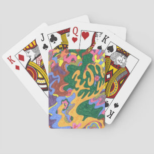 "Gold" Abstrakte Kunst Spielkarten