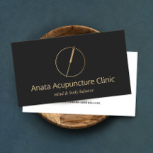 Gold Acupuncturist Logo für die Nadel