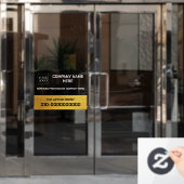 Gold | Add Logo Business Werbeaktion Car Truck Sto Fensteraufkleber (Büro Tür)