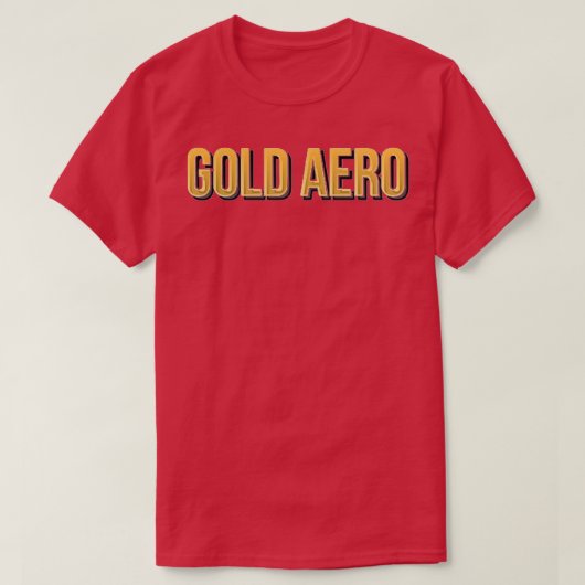 Gold Aerobic T-Shirt (Design vorne)